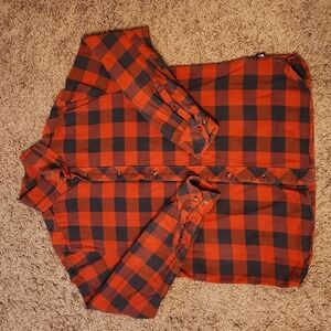 THE NORTH FACE MEN'S PLAID FLANNEL BUTTON LONG SLEEVE